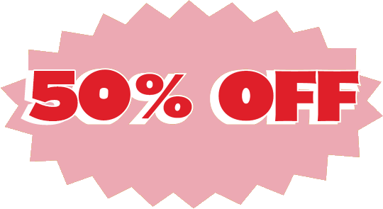 50% off