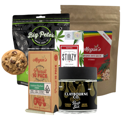Big Pete's, Megan's, Stiiizy, and Claybourne product images