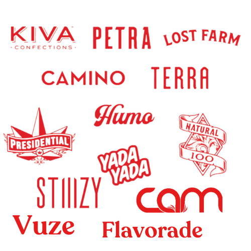 Brand logos - brand listed below in text