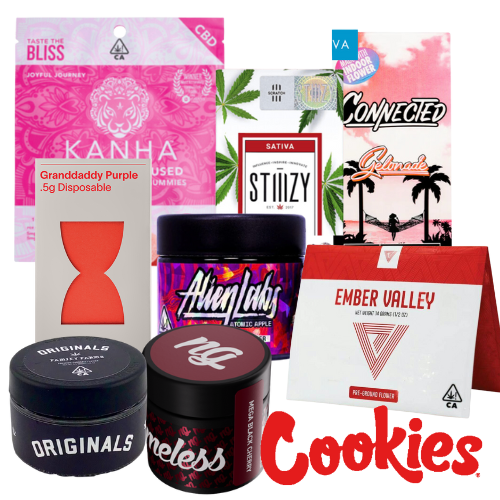 Miscellaneous product photos, all brands listed in banner text