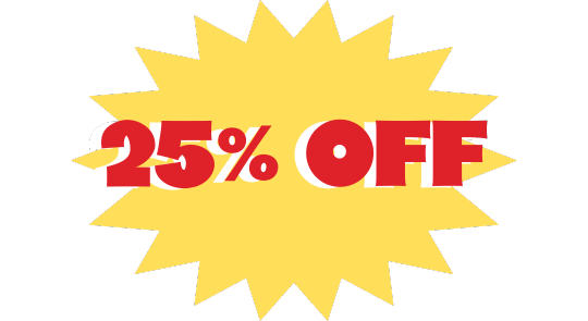25% Off